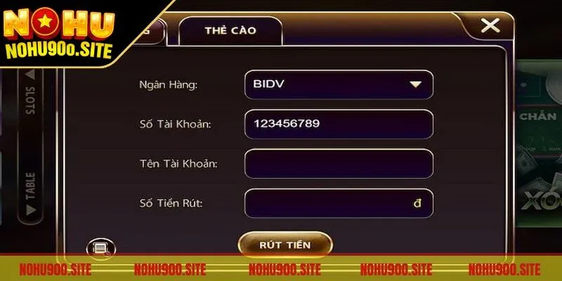 Rút tiền Nohu90 là một thao tác được đánh giá quan trọng